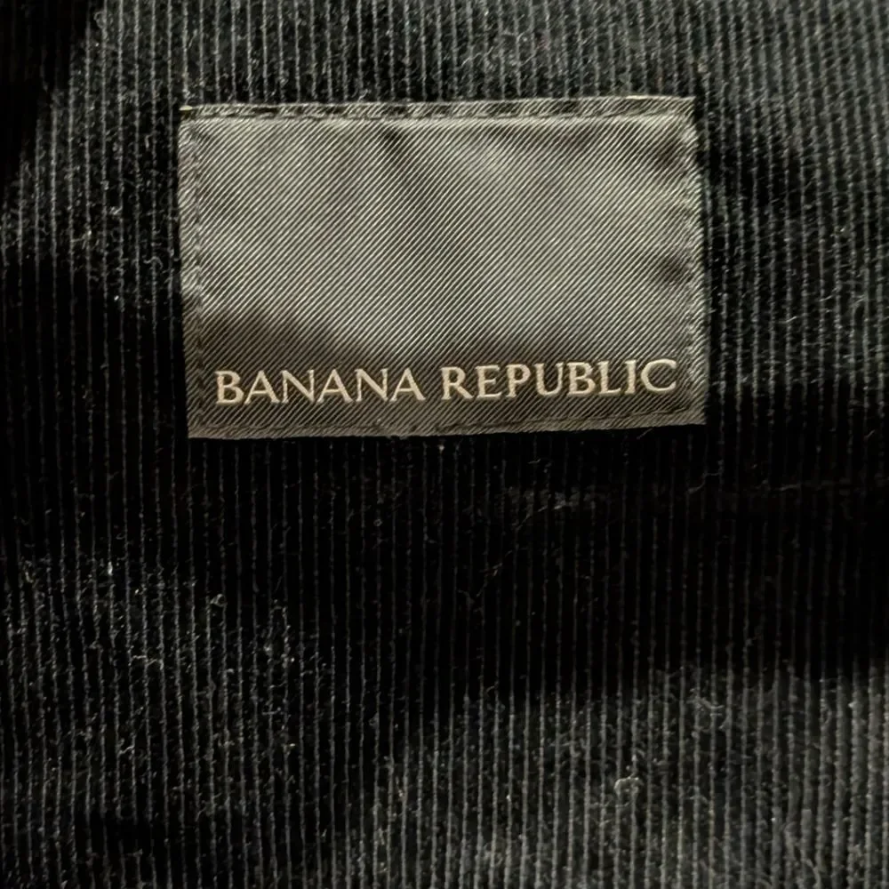 Banana Republic Heavyweight Navy Plaid Wool-Blend Quilted Bomber Jacket - Small